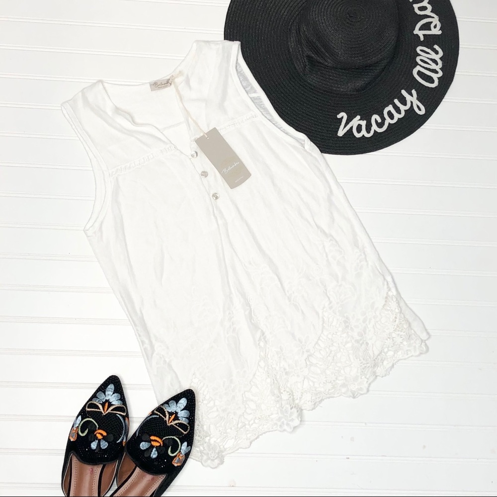 Bellambra Crochet Lace Tank Top